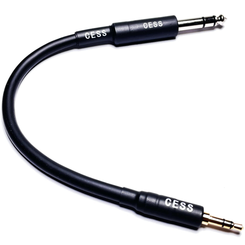 [AUSTRALIA] - CESS-189-6i Stereo Audio Cable 1/8‚Äù TRS Male to 1/4" TRS Male, 3.5mm TRS to 6.35mm TRS (6 Inch) 6 Inch 