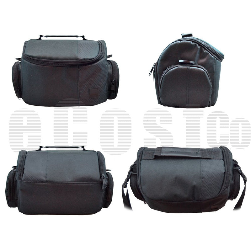 [AUSTRALIA] - Large Digital Camcorder/Video Padded Carrying Bag/Case, Large for Canon VIXIA XC10, EOS C100 Mark II, HF R62, VIXIA HF R600, HF G10, G20, G30, M40 & More… + eCostConnection Microfiber Cloth 