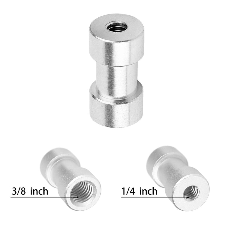22Pack ChromLives Camera Screw Adapter 1/4 to 1/4 Screw 1/4 to 3/8 Tripod Screw Adapter Converter Brass Screw Adapter Spigot Screw Mount Set for Camera Tripod Monopod Ballhead Flash Light,Combo Pack