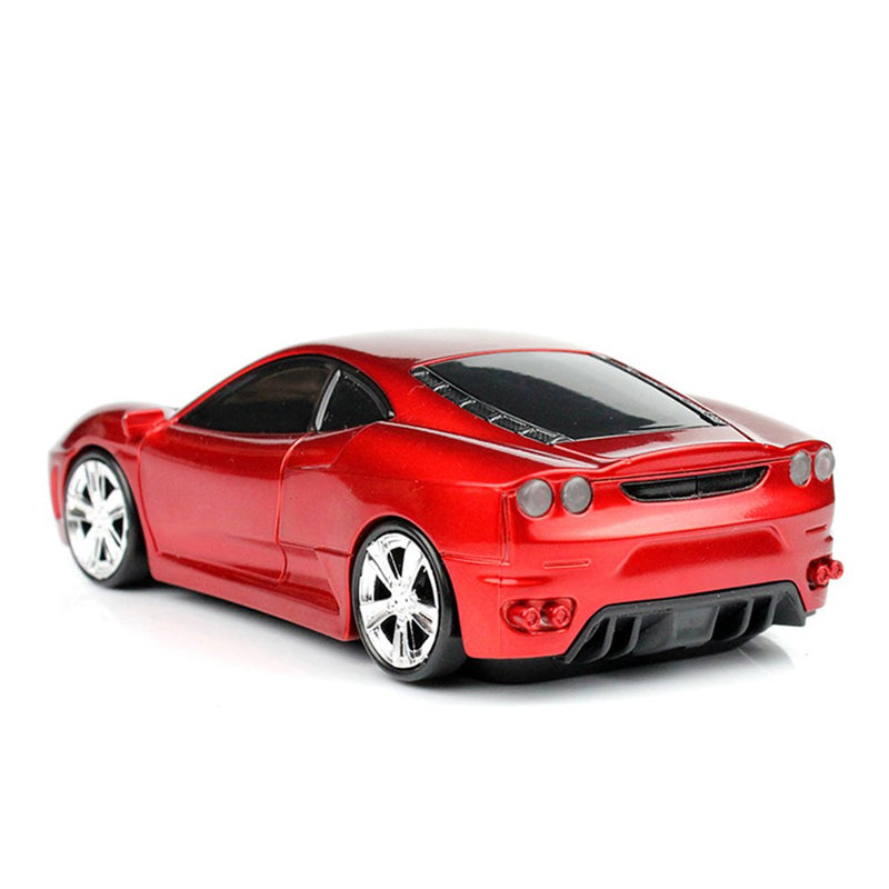 MGbeauty Sport Car Shape Computer Mice 2.4ghz Wireless Mouse 1600dpi Optical Gaming Mice (Red) Red