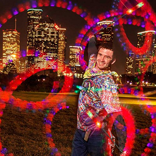 [AUSTRALIA] - UltraPoi Ultralight LED Glow Stick (Pair (2)) - Rainbow Light for Poi | Raves and Concerts 