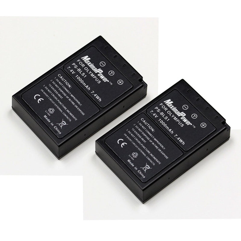Maximal Power dB OLY BLS-1 Replacement Battery for Olympus Digital Camera/Camcorder - Black