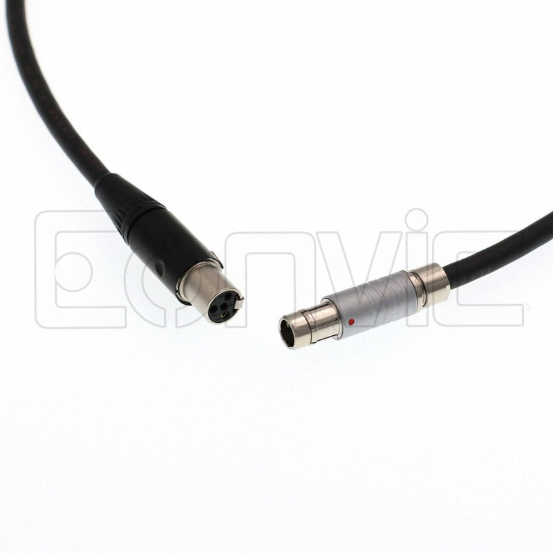 Eonvic Fischer RS 3 Pin to Mini 4pin XLR Female Power Cable for Tilta to TVlogic Monitor