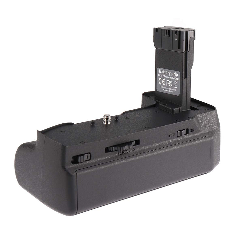 Foto4easy Vertical Power Battery Grip for BMPCC 4K 6K Blackmagic Pocket Cinema Camera, Battery Holder for 3X LP-E6 Battery