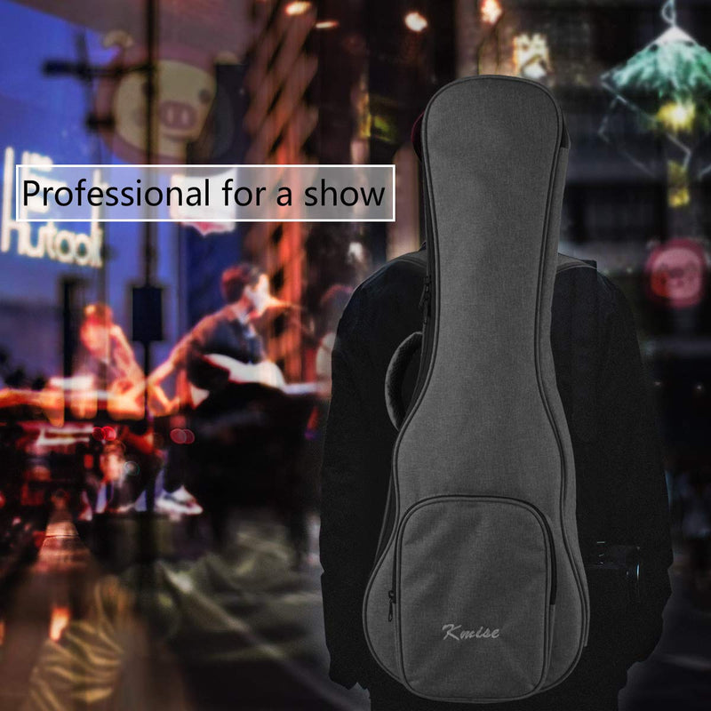 [AUSTRALIA] - Kmise Soprano Ukulele Gig Bag 21 inch Soft Carring Case Double Strap With 3 Picks 