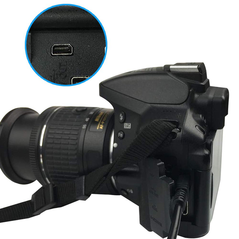 Replacement Camera UC-E6 UC-E23 UC-E17 USB Cable Photo Transfer 8 Pin Cord Compatible with Nikon Digital Camera SLR DSLR D3200 D3300 D750 D5300 D7200 Coolpix L340 L32 A10 P520 P510 P500 & More (1.5m)