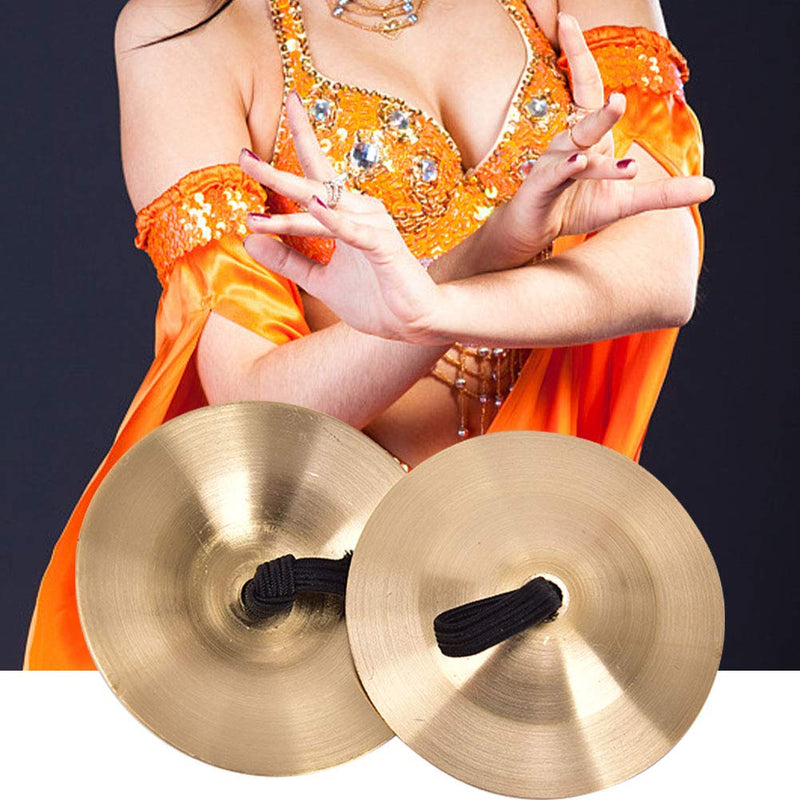 Finger Cymbals Musical Instrument - wuyule 16 Pack Belly Dancing Finger Cymbals Finger Zills Finger Gold Musical Instrument for Dancer Ball Party