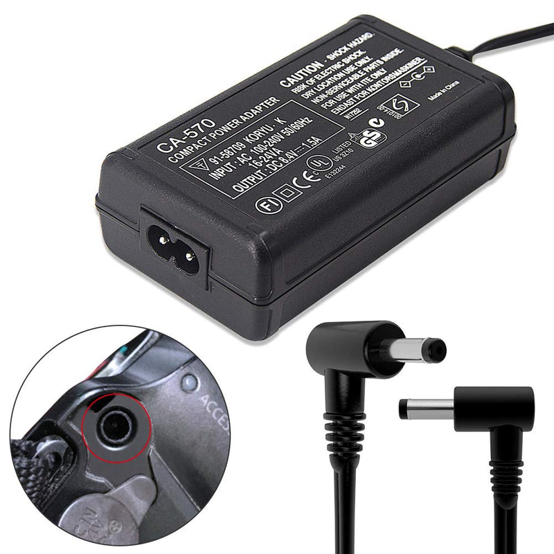 ca-570 Compact Power Adapter for Canon xa25 Compatible Canon hg10,vixia hf m40,hf200 Charger,vixia hv30,vixia hf100,vixia hf m41,vixia hf20 vixia g20,vixia hg21,vixia hg10 Camcorder