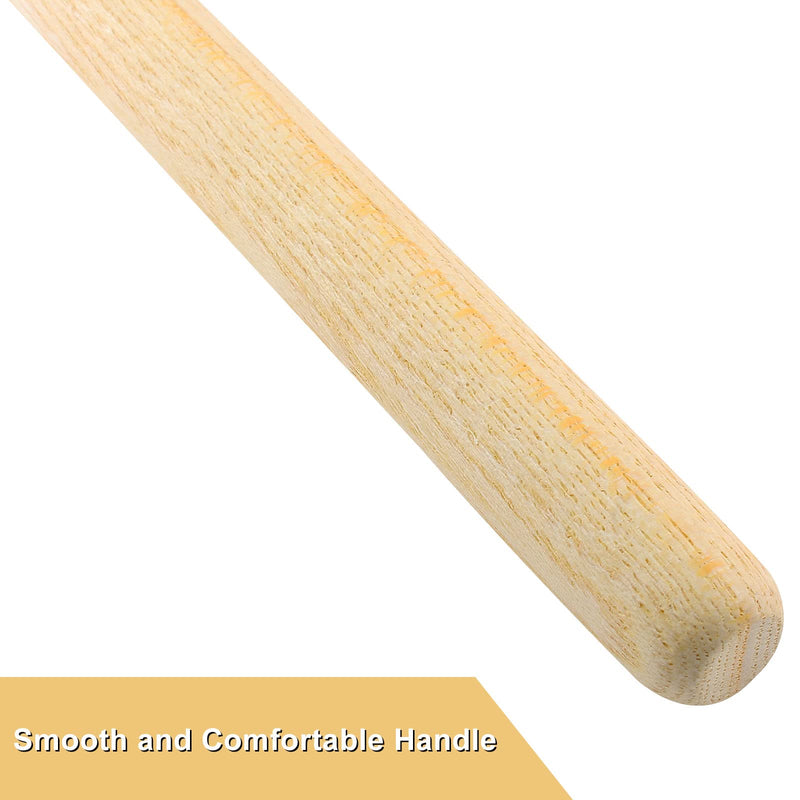 [AUSTRALIA] - Jiozermi 2 Pcs Drum Mallet 12.8 Inches Length, Wool Felt Drum Stick, Anti-slip Bass Percussion Sticks, Instrument Band Accessory Part for Drums Snare Drums, Beige 