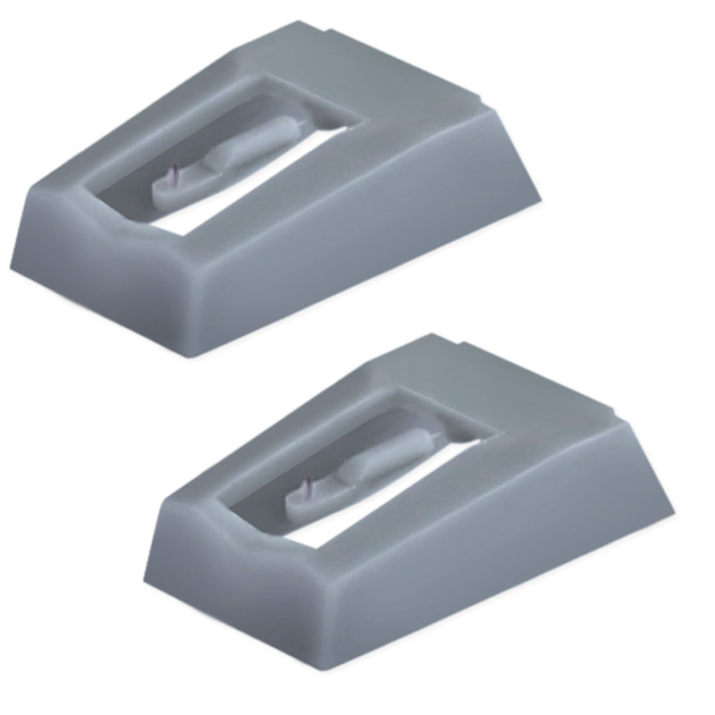 Electrohome Premium Replacement Needle - Conical-Shaped Sapphire Tipped Stylus for Turntables/Record Players - Compatible with RR75, EANOS300/501/502/700 (2 Pack)