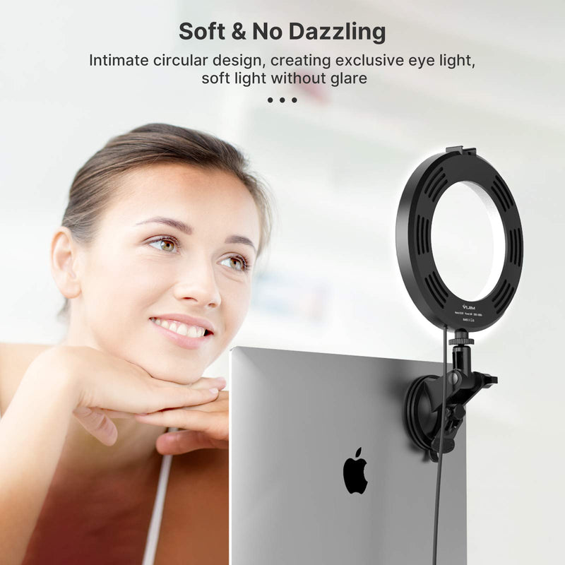 Zoom Lighting for Computer VIJIM Video Conference Lighting Kit | Laptop Ring Light | Video Conferencing | Remote Working | Zoom Call Lighting | Self Broadcasting and Live Streaming Suction Cup