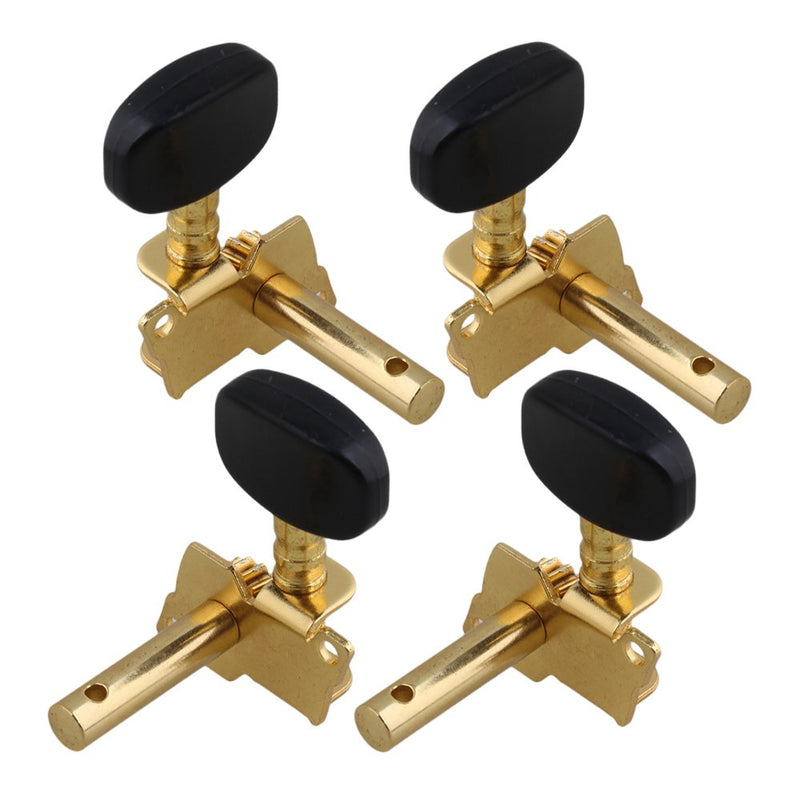 BQLZR Gold-Plated 2R2L Tuning Peg Machine Head Tuners For Ukulele 4 String Guitar