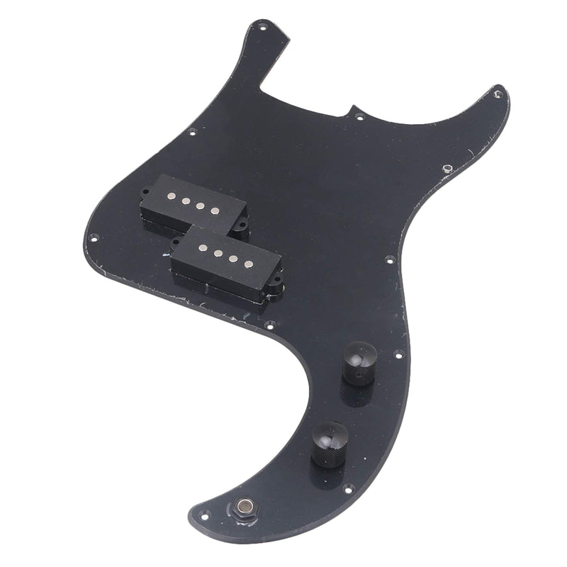 BQLZR Prewired PB Bass Pickguard Kit For P Bass Guitar Black