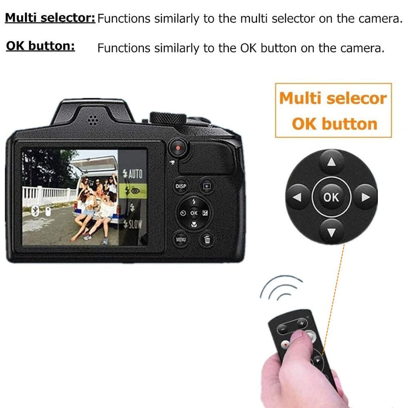 PHOLSY Wireless Remote Commander for Nikon Z50, COOLPIX B600, A1000, P1000, P950 - Wireless Remote Control Shutter Release Replace Nikon ML-L7 BT remote For Nikon