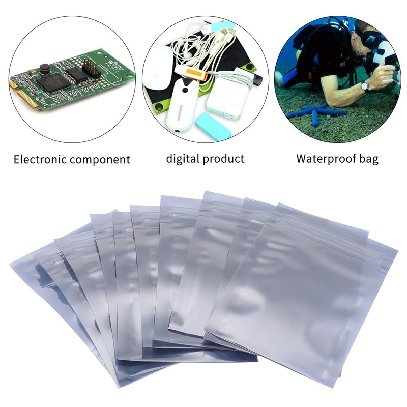 Antistatic Ziplock Bag, 100Pcs/set 6x9cm Antistatic Resealable Ziplock Pouch Storage Bag for Electronic Accessories, Digital Product Package -- Waterproof, Anti-Static, Moisture etc