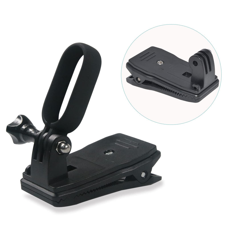 iEago RC Camera Bracket Kit: Camera Protection Frame Camera Mounting Bracket with 1/4" Threaded Adapter + 360° Rotating Backpack Clip Mount for Insta360 GO 2 Panoramic Action Camera