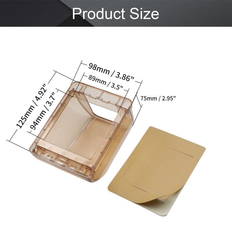 [AUSTRALIA] - Fielect Weatherproof in Use Outlet Cover Plug Receptacle Protector for Retrofit Siding Construction Tawny 86 Type 98x125x75mm 1Pcs champagne 