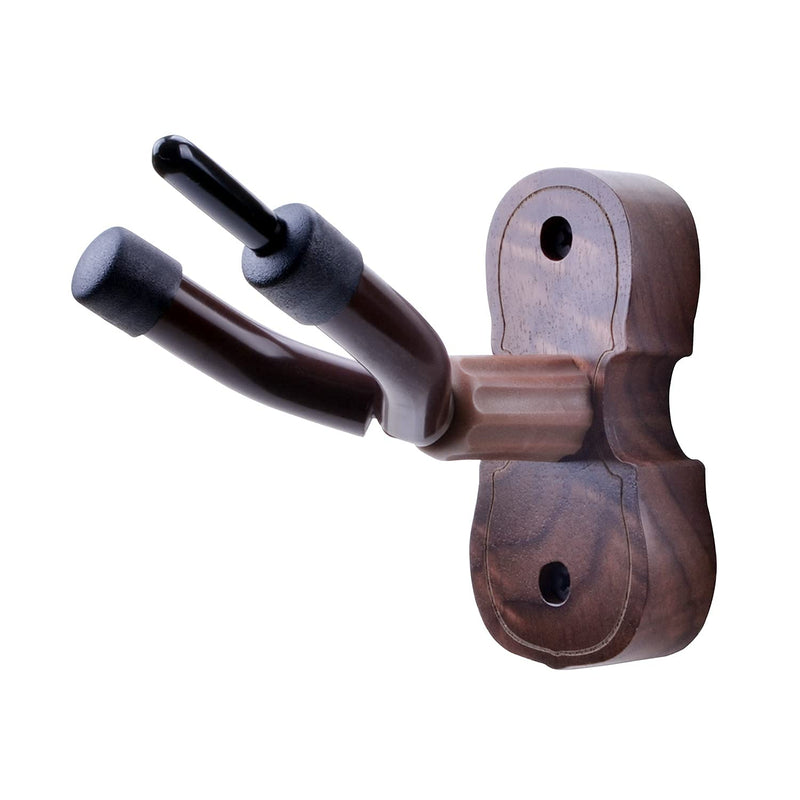 Violin Viola Wall Mount Hanger,Violin Viola Hook,Black Walnut Violin holder,with Bow Hook,Home & Studio Wall Mount Violin Hangers (Black Walnut) Black Walnut