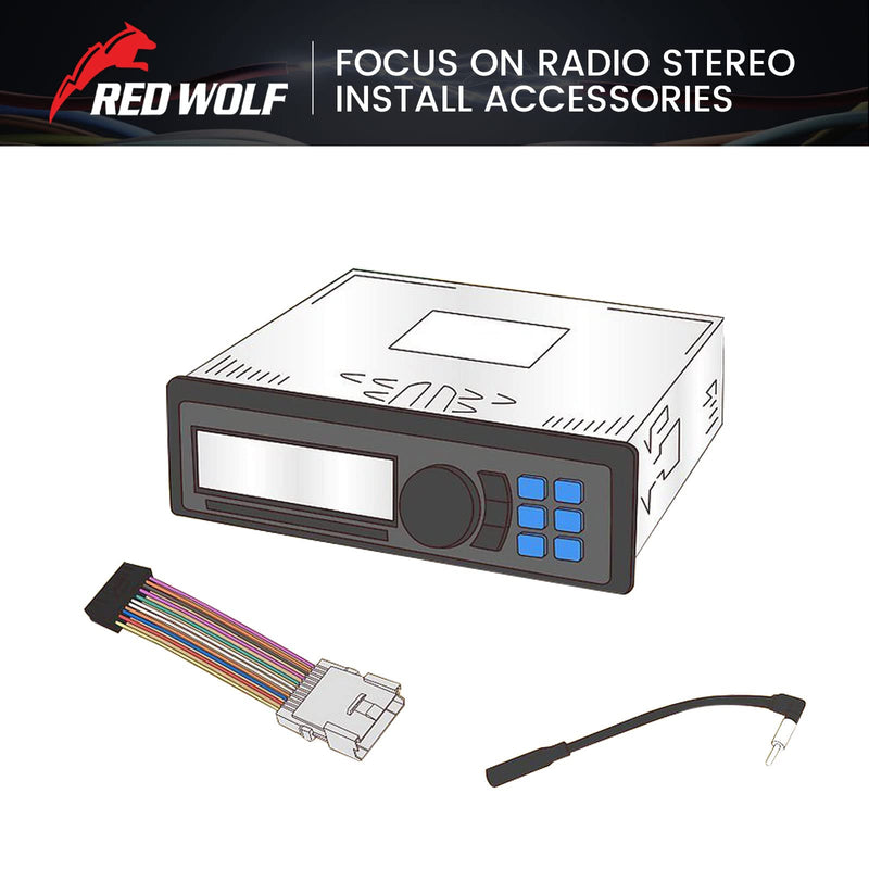 RED WOLF Radio Wiring Harness Connector Select for Toyota 4Runner Camry Corolla Prius RAV4 1987-2019 Mount Aftermarket Car Stereo Wire Cable Plug General