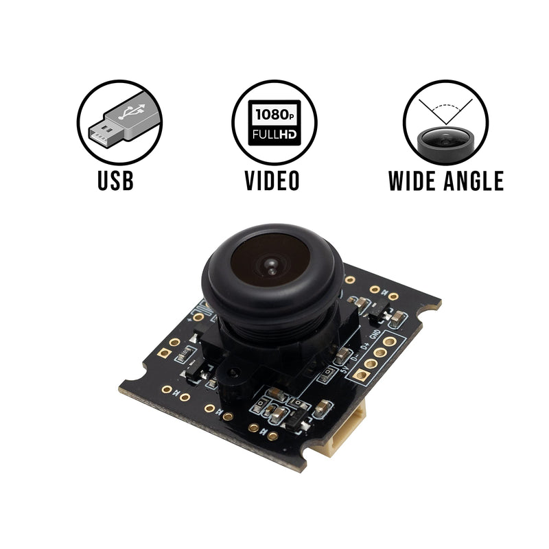 1080p USB Camera Module with Wide Angle- HD Hidden Mini Camera- USB Webcam, DIY, Windows, Linux,Raspberry, CMOS Sensor