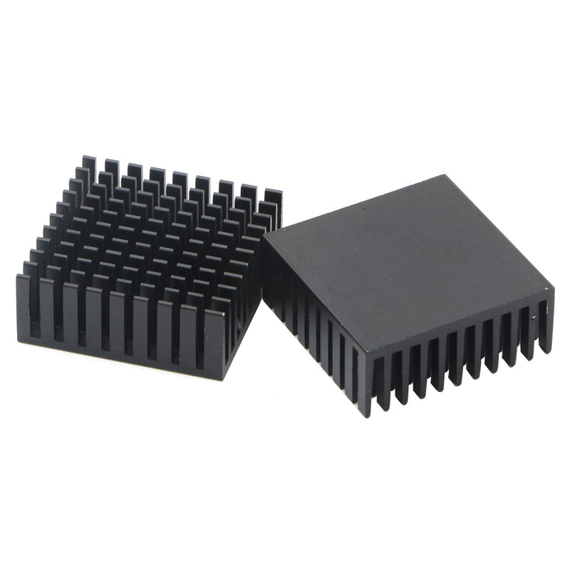 [AUSTRALIA] - JIUWU Small Black Aluminum Heatsink Cooling Fin Module Radiator Cooler for Amplifier Transistor Semiconductor Devices 10 Pack 