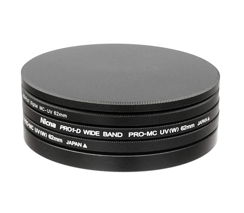 Fotasy 52mm Metal Filter Stack Caps, Filter Stack 52mm, Aluminum Alloy, Slim Stack fits 52mm UV CPL Fader ND Filter