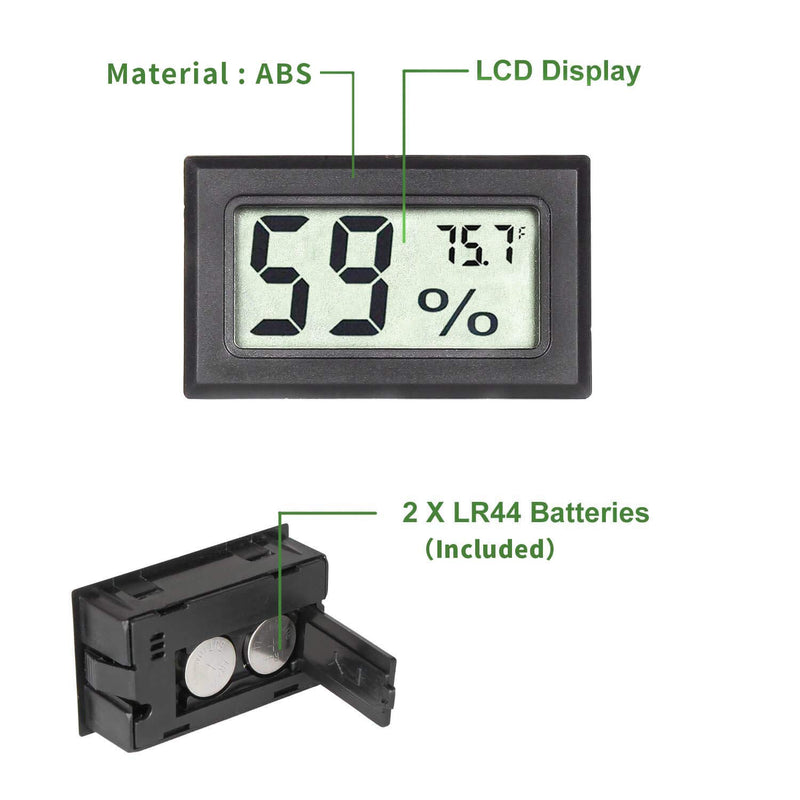 Goabroa Mini Hygrometer Thermometer Digital Indoor Humidity Gauge Monitor with Temperature Meter Sensor Fahrenheit (℉)