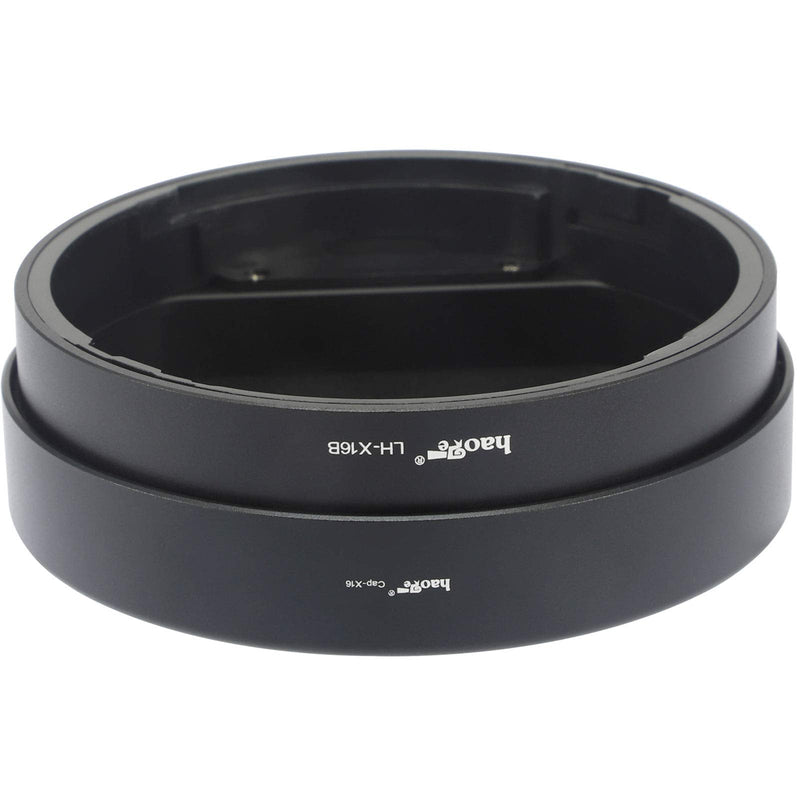 [AUSTRALIA] - Haoge LH-X16B Square Metal Lens Hood Shade with Metal Cap for Fujifilm Fuji Fujinon XF 16mm F1.4 R WR Lens xf16mm/f1.4 on Camera XS-10 X-H1 X-Pro3 X-Pro2 X-Pro1 X-T4 X-T3 X-T2 X-T1 X-T30 X-T20 