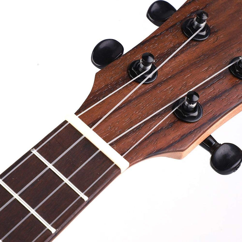 Drfeify Wood Ukulele Bridge, 4 String Banjo Ukulele Guitar Bridge String Instruments Parts