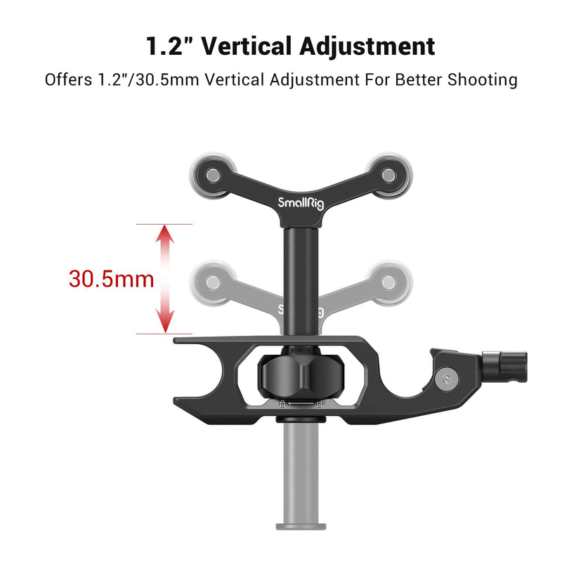 SMALLRIG Universal Lens Support Bracket Quick Release with Rod Clamp Lens - 2152