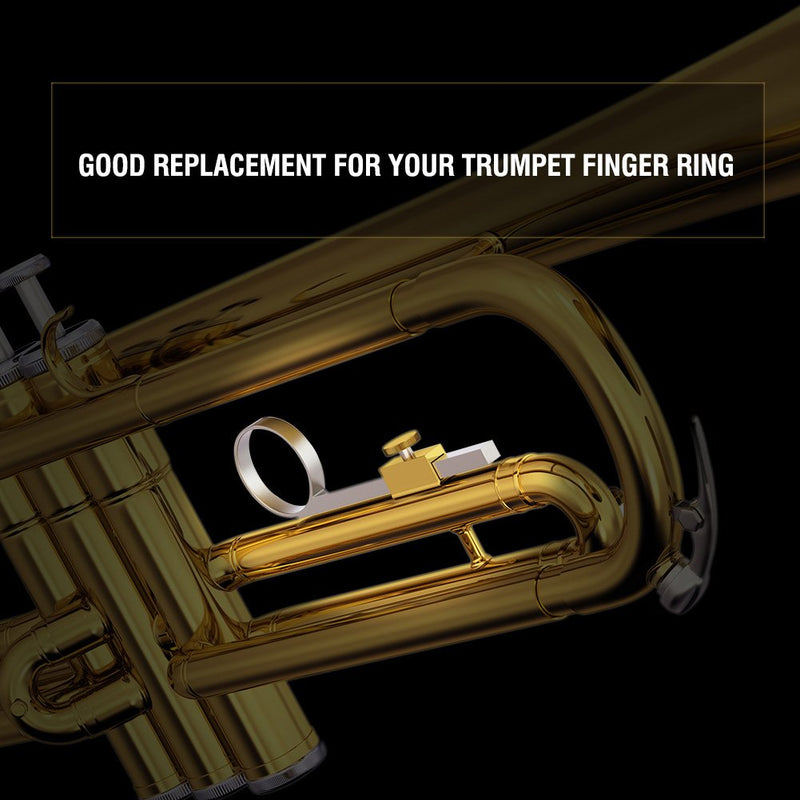 Trumpet Slide, Alloy Slide Ring Pull Ring for Trumpets Cornets Silver