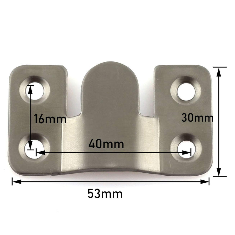Tegg 2 Set Wall Mount Bracket Furniture Hardware Fitting Home Decoration DIY Frame Interlock Hanging Buckle for Picture Photo Mirror Painting Collection Large 53x30mm