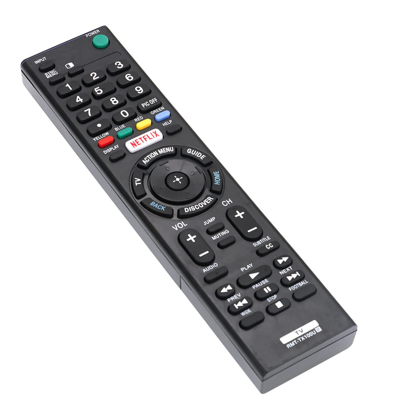 RMT-TX100U Replace Remote fit for Sony TV All Sony LCD LED HDTV Smart Bravia TV w Netflix Buttons