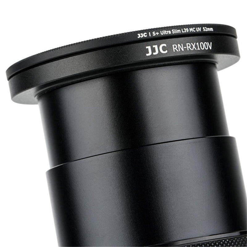 Dedicated Metal 52mm Thread Filter Adapter Lens Adapter for Sony RX100M5A RX100M5 RX100M4 RX100M3 RX100M2 RX100 Installing UV CPL ND Filter, Includes 52mm Snap-On Lens Cap & Cap Keeper String