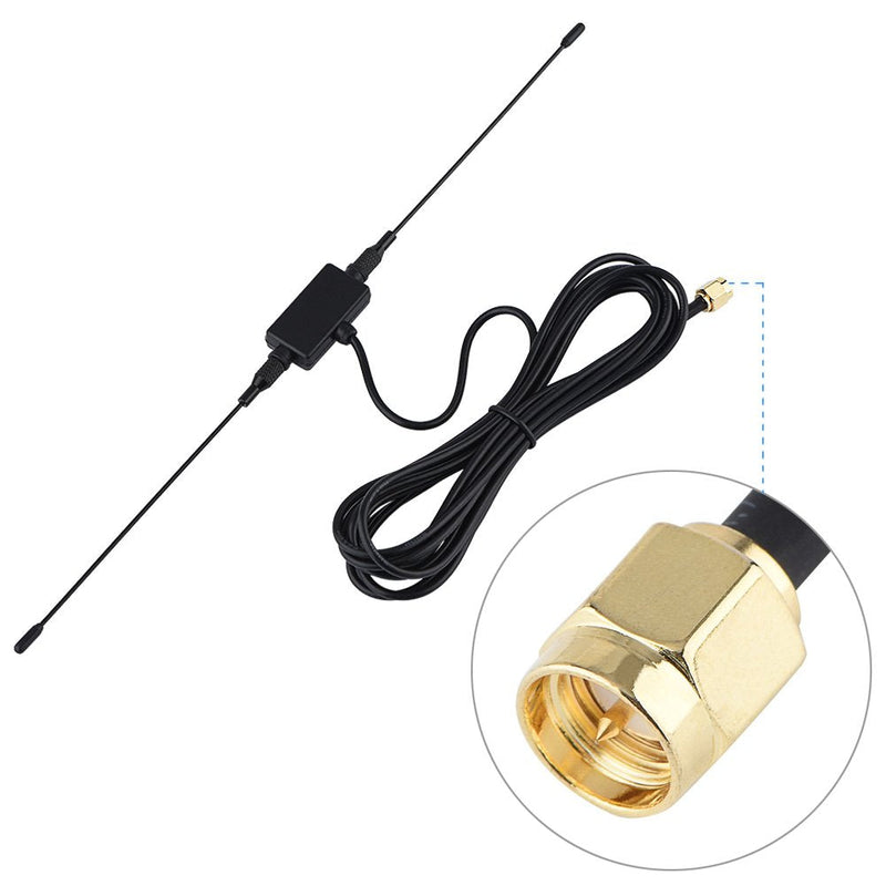 118 Inch Antenna 433MHZ SMA Male Plug Horn Antenna Signal Amplifier with Pure Copper Connector