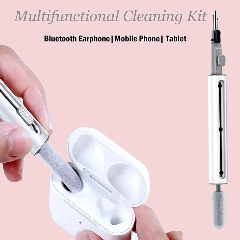 Earbuds Cleaning Pen 3 in 1 Portable Multi-Function Cleaner for Earphones, Mobile Phone, Computer and Camera