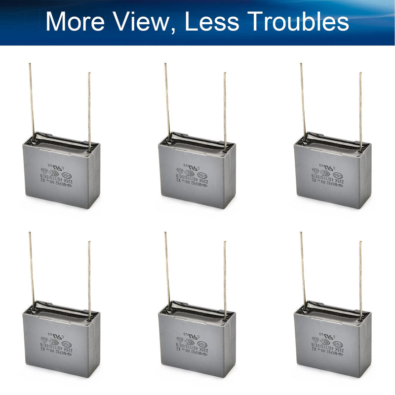 [AUSTRALIA] - Safety Capacitors Polypropylene Film 2.2UF 250V Gray 20Pcs for Security Equipment,Aicosineg 