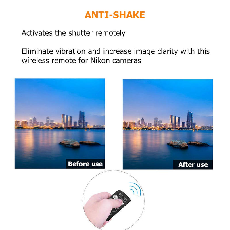 PHOLSY Wireless Remote Commander for Nikon Z50, COOLPIX B600, A1000, P1000, P950 - Wireless Remote Control Shutter Release Replace Nikon ML-L7 BT remote For Nikon