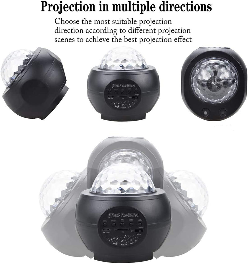 [AUSTRALIA] - Star Projector Night Light -Jior Starry Projector Lights with Bluetooth, Starry Projector with Remote Control, 48 Lighting Modes, Star Projection Lights Apply to Kids/Bedroom/Ceiling Black 