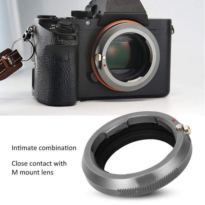 Qiilu Lens Adapter Lens Adapter Ring M-FX Aluminium Magnesium Alloy Adapter Ring Camera Lens Adapter Lens Converter Adapter Ring for Leica M Mount Lens to for FX Mount Camera Body