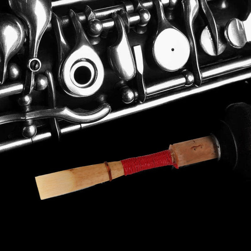 Tbest 5pcs Oboe Reeds, Strength Medium Oboe Reed, Oboe Cork Reed, Soft Handmade Oboe Reed With Plastic Case/Tube For Beginners Oboe Accessories
