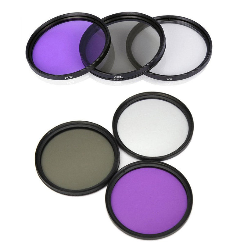 Lightdow 72MM UV+CPL+FLD 3 in 1 Lens Filter Set with Bag for Canon Nikon Sony Pentax Camera Lens