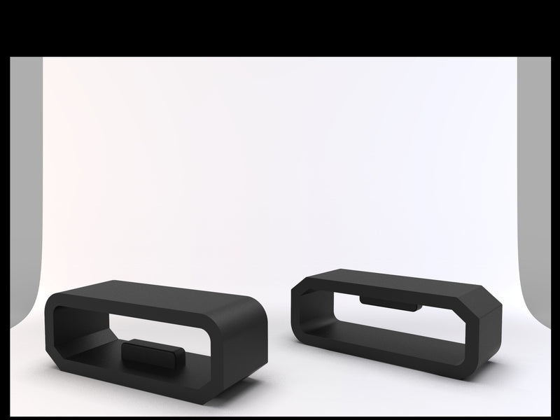 RuenTech Replacement Fastener Ring for Garmin Vivosmart HR / HR+ Bands(Pack of 11)Silicone Connector Security Loop for Garmin Vivosmart/Vivosport/Vivoactive 4S/Vivomove 3S/Venu 2s(Black)