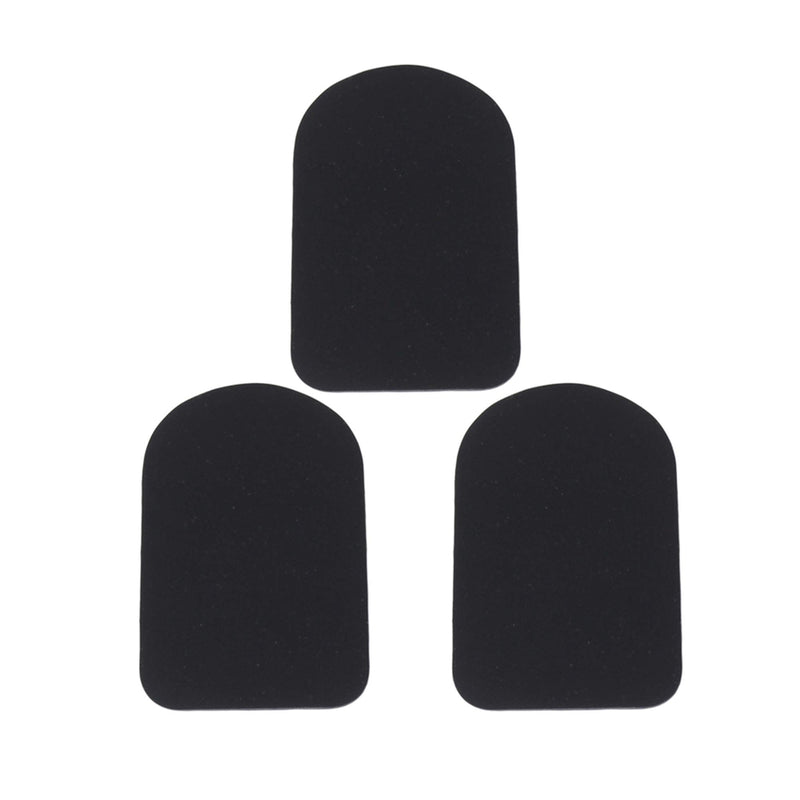 Yibuy 0.8 mm Black Trapezoid Shape Type 2 Mouthpiece Patches Pads Cushions for Sax Clarinet Alto Saxophone Pack of 8