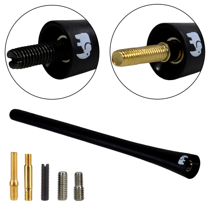ONE250 7" inch Flexible Rubber Copper Core Antenna for Nissan - Frontier (1998-2021), Titan (2004-2021), Rogue (2008-2021), Pathfinder (2013-2019) - Designed for Optimized FM/AM Reception