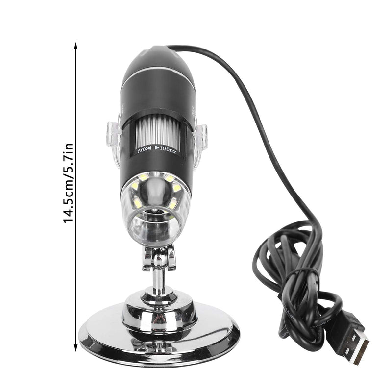 wendeekun Microscope, USB Microscope Industrial Accessories, Portable Magnification, Builtin 8 LED Lights, for Phone Repair Jewelry Appraisal