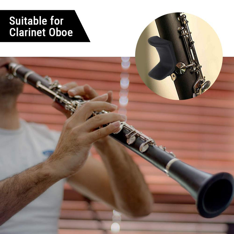 Rubber Thumb Rest, Clarinet Oboe Finger Rest Cushion Fit for 1.45-1.75cm Thumb(3.5mm)