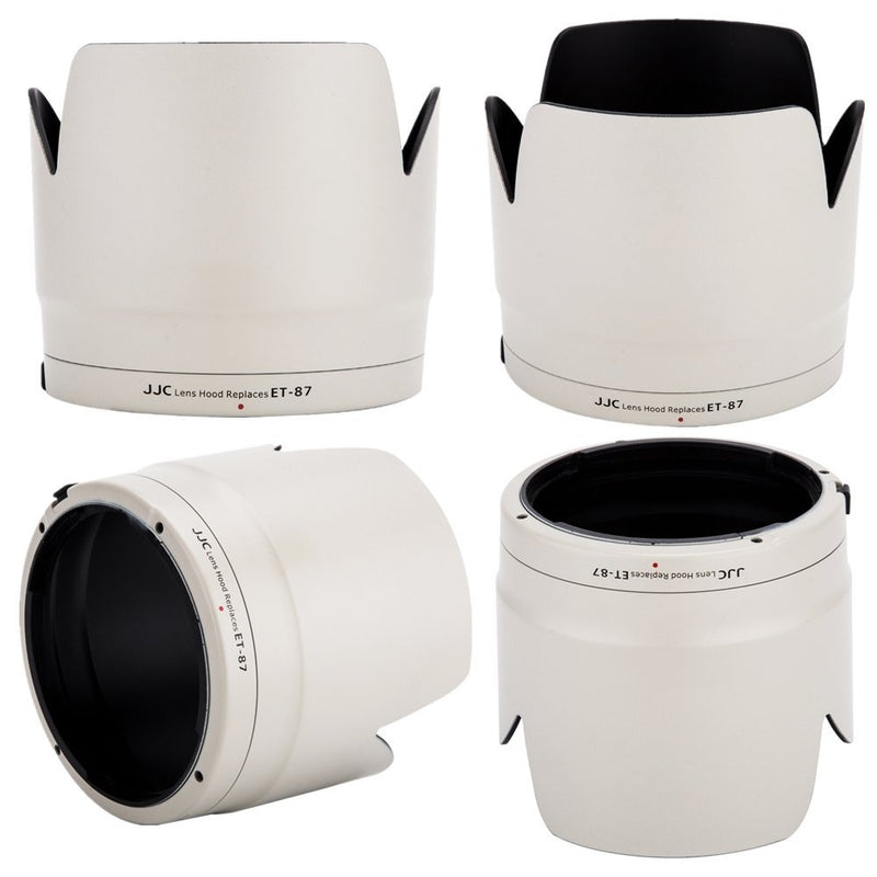 JJC Dedicated Reversible Lens Hood Shade for Canon EF 70-200mm f/2.8L is III USM & Canon EF 70-200mm f/2.8L is II USM Lens Replaces Canon Lens Hood ET-87, with Button to Lock or Release - White