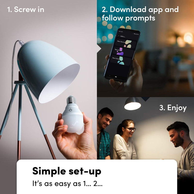 LIFX Color A19 800 lumens, Billions of Colors and Whites, Wi-Fi Smart LED Light Bulb, No bridge required, Works with Alexa, Hey Google, HomeKit and Siri. 1 Pack Multi