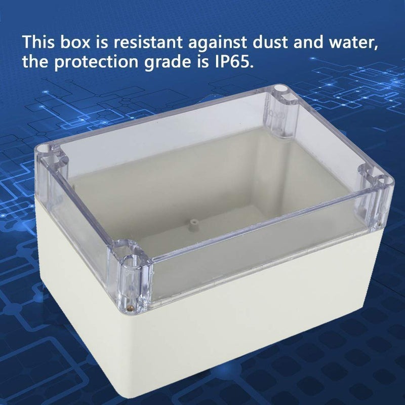 [AUSTRALIA] - Awclub ABS Plastic Junction Box, Dustproof Waterproof IP65 Electrical Box - Universal Project Enclosure Grey, with PC Transparent/Clear Cover 3.3"x3.2"x2.2"(83mm x 81mm x 56mm) 3.3"x3.2"x2.2" 